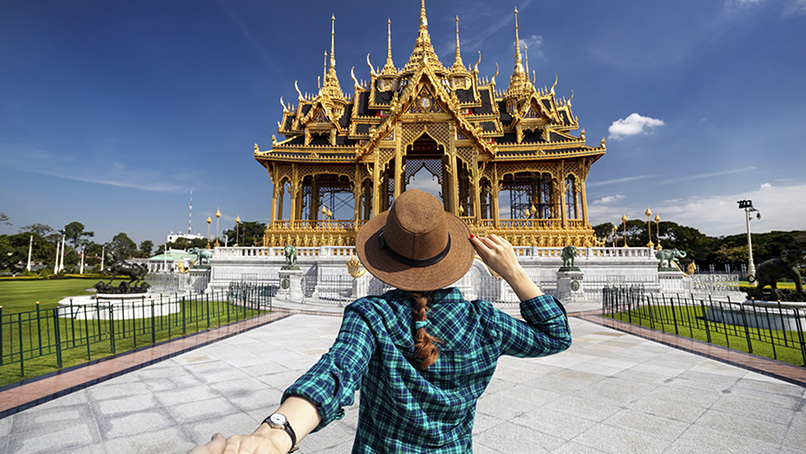 Gilded royal pavilion in Bangkok